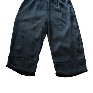 Zac & Rachel Elastic Waist Navy Capri Pants - Size PL